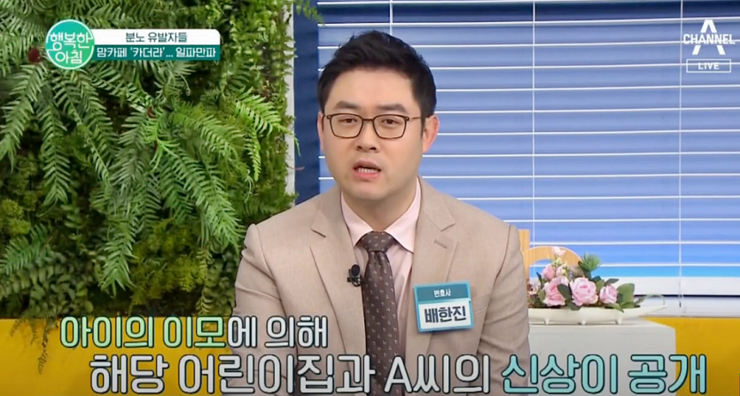 배한진 변호사) 행복한아침ㅣ 아동학대혐의로 마녀사냥 당한 보육교사
