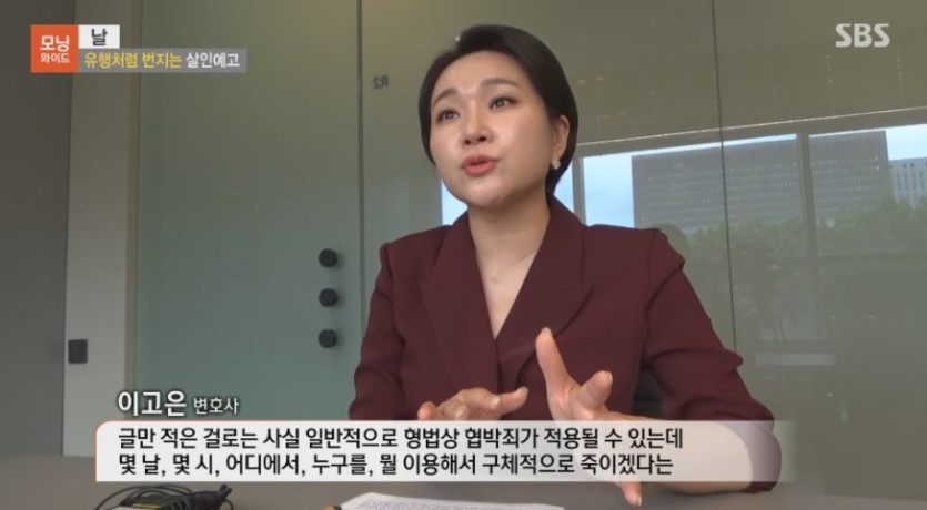 이고은 변호사) 모닝와이드 8164회 인터뷰 출연, 서현역 흉기난동