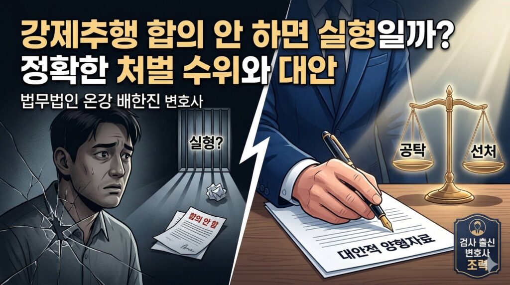 강제추행 합의 안하면