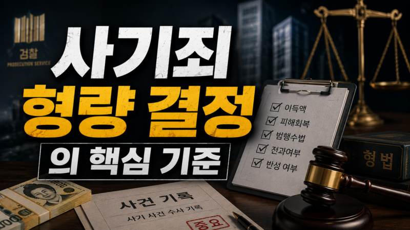 사기죄 형량