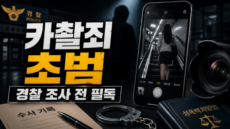카촬죄 초범
