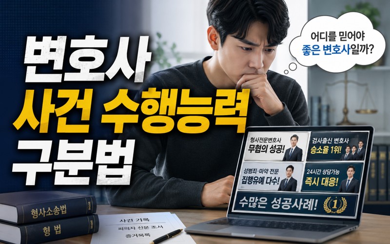 변호사 광고와 실제사건 수행능력을 구분하는 법