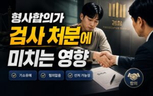 형사합의가 검사 처분에 미치는 영향