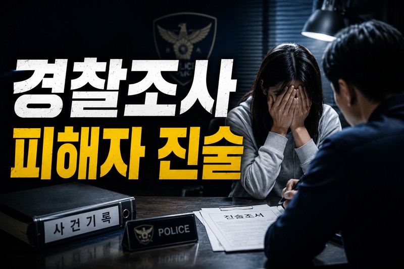 경찰조사 피해자 진술
