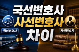 국선변호사_사선변호사차이