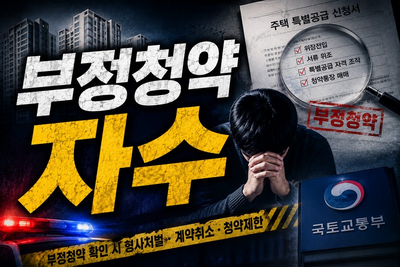부정청약 자수
