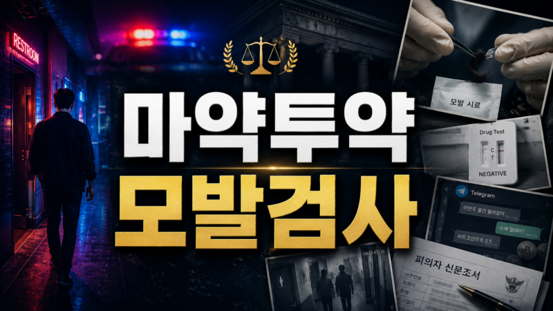 클럽 화장실 마약 투약, 모발 검사 '음성' 나와도 구속되는 객관적 정황