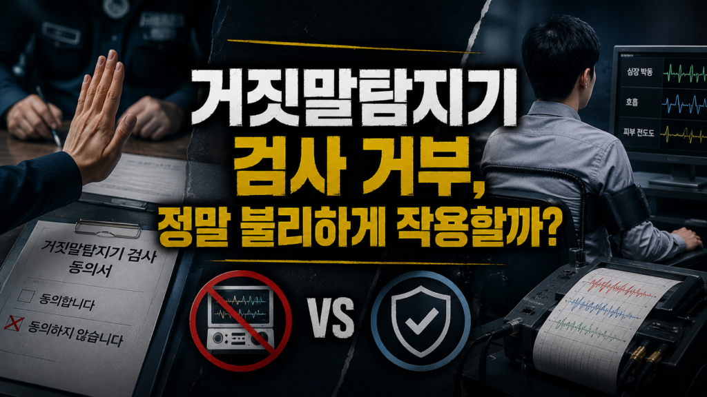거짓말탐지기 검사 거부, 정말 불리하게 작용할까?