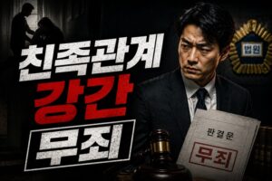 친족관계 강간 무죄