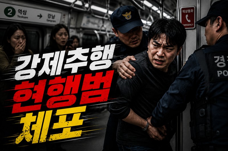 강제추행 현행범 체포