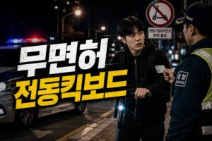 무면허 전동킥보드